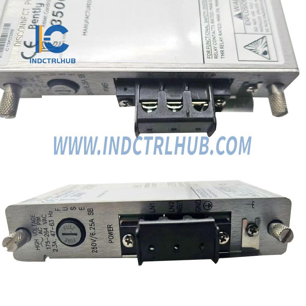 Bently Nevada 3500/15 125840-01 AC va DC Quvvat Ta'minoti I/O Moduli