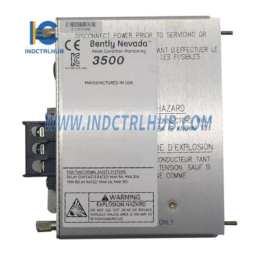 Bently Nevada 3500/15 125840-01 AC va DC Quvvat Ta'minoti I/O Moduli