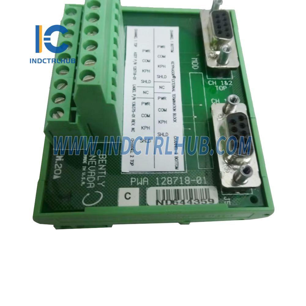 Bently Nevada 3500/25 128718-01 Keyphasor Tashqi Tugatish Bloki