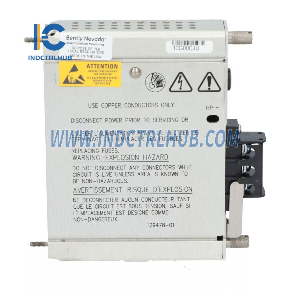 Bently Nevada 3500/15 129478-01 Жоғары Кернеулі Тұрақты Ток Қуат Кіріс Модулі