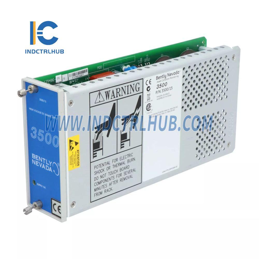 Bently Nevada 3500/15 129486-01 Yuqori Kuchlanishli To'g'ridan-to'g'ri Tok Quvvat Moduli