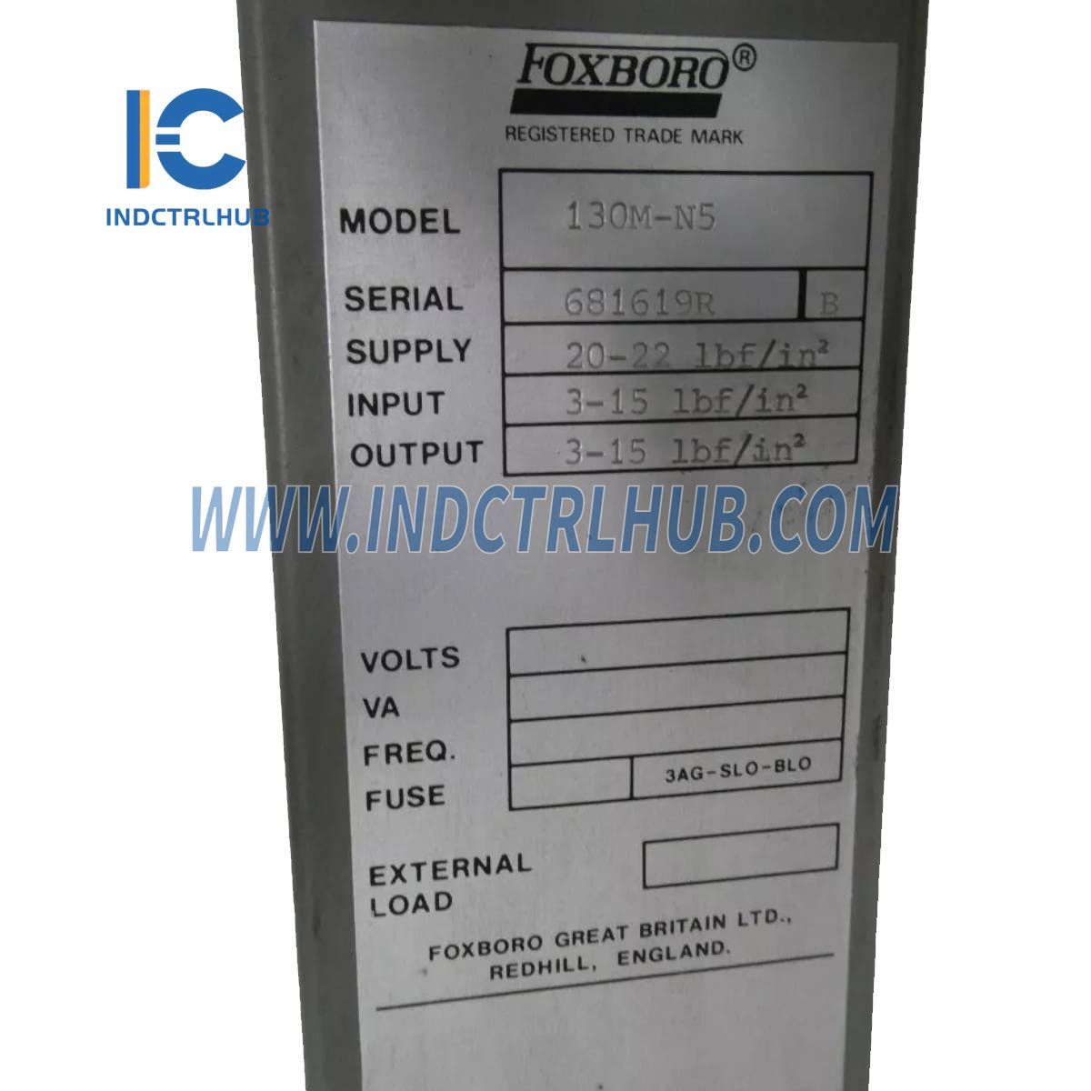 Foxboro 130M-N5 130 serija pneumatski kontroler