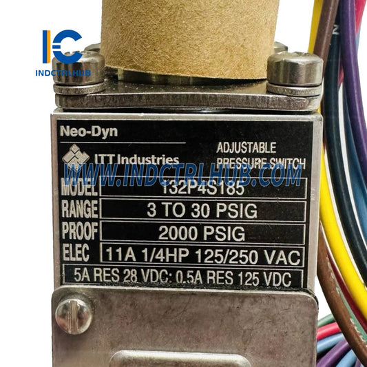 מתג לחץ מתכוונן ITT 132P4S185