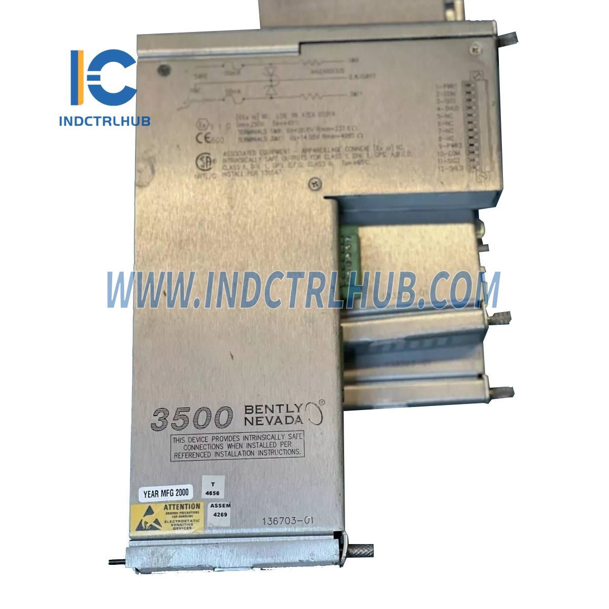 Bently Nevada 136703-01 I/O MODULE INTERNAL BARRIER