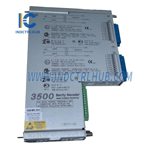 Bently Nevada 3500/61 136711-02 In-/Uitsetmodule Met Interne Barrières