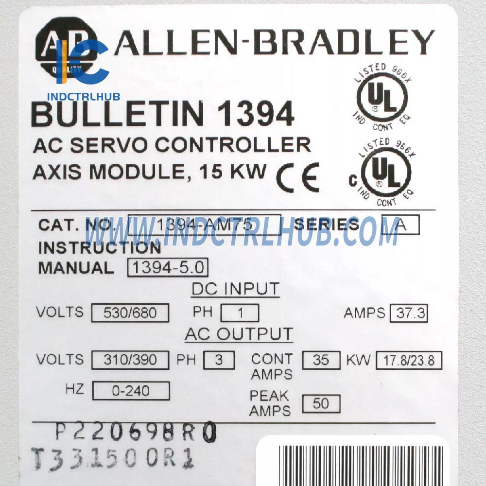 מודול ציר בקר סרוו AC Allen-Bradley 1394-AM75
