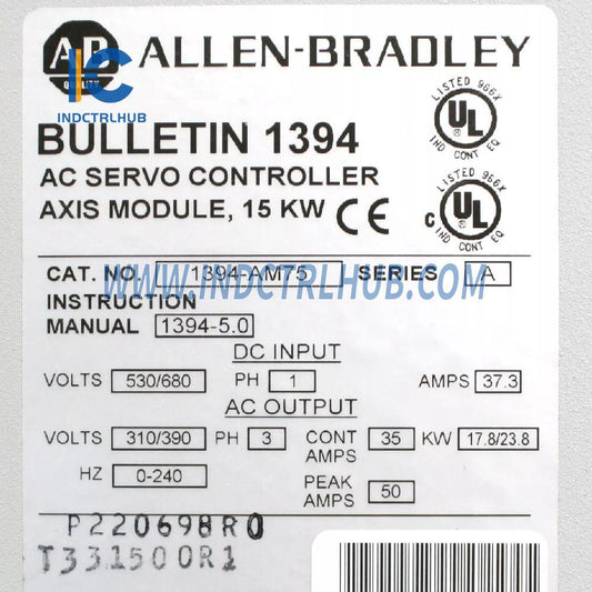 Allen-Bradley 1394-AM75 AC szervó vezérlő tengely modul