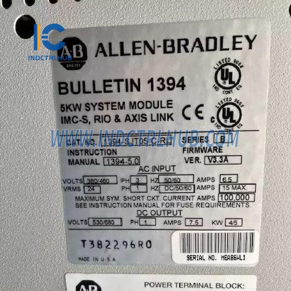 Allen-Bradley 1394-SJT05-C-RL rendszer modul tápellátás