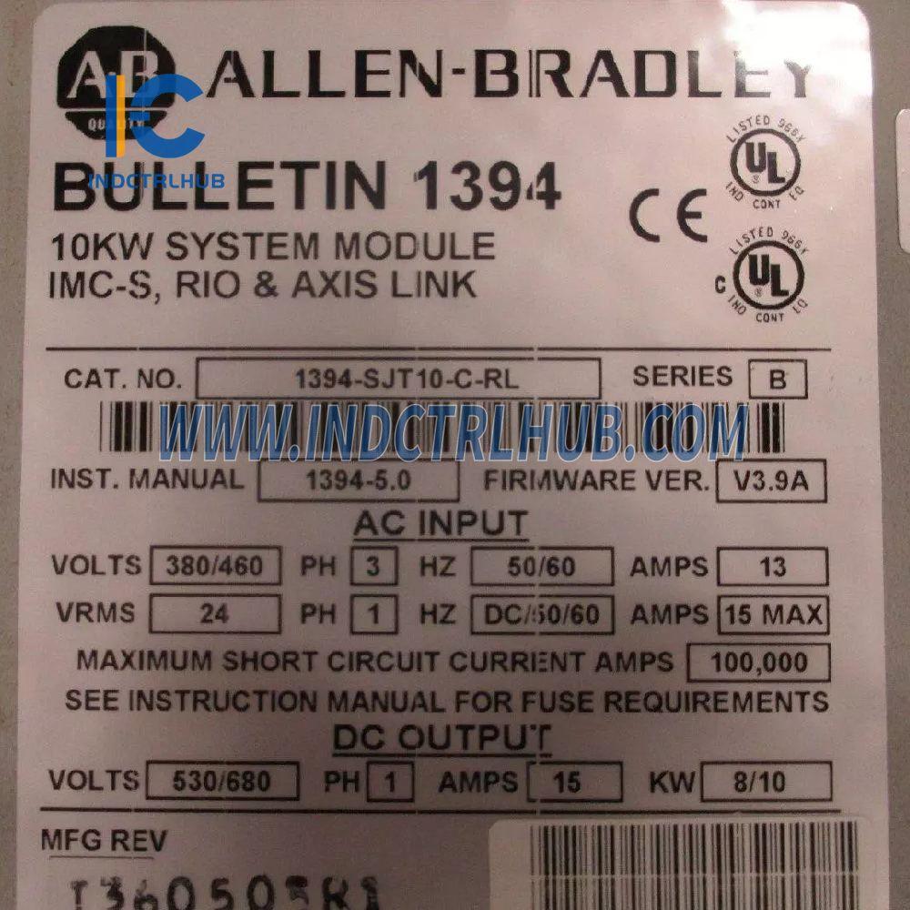 Allen-Bradley 1394-SJT10-C-RL System Module Power