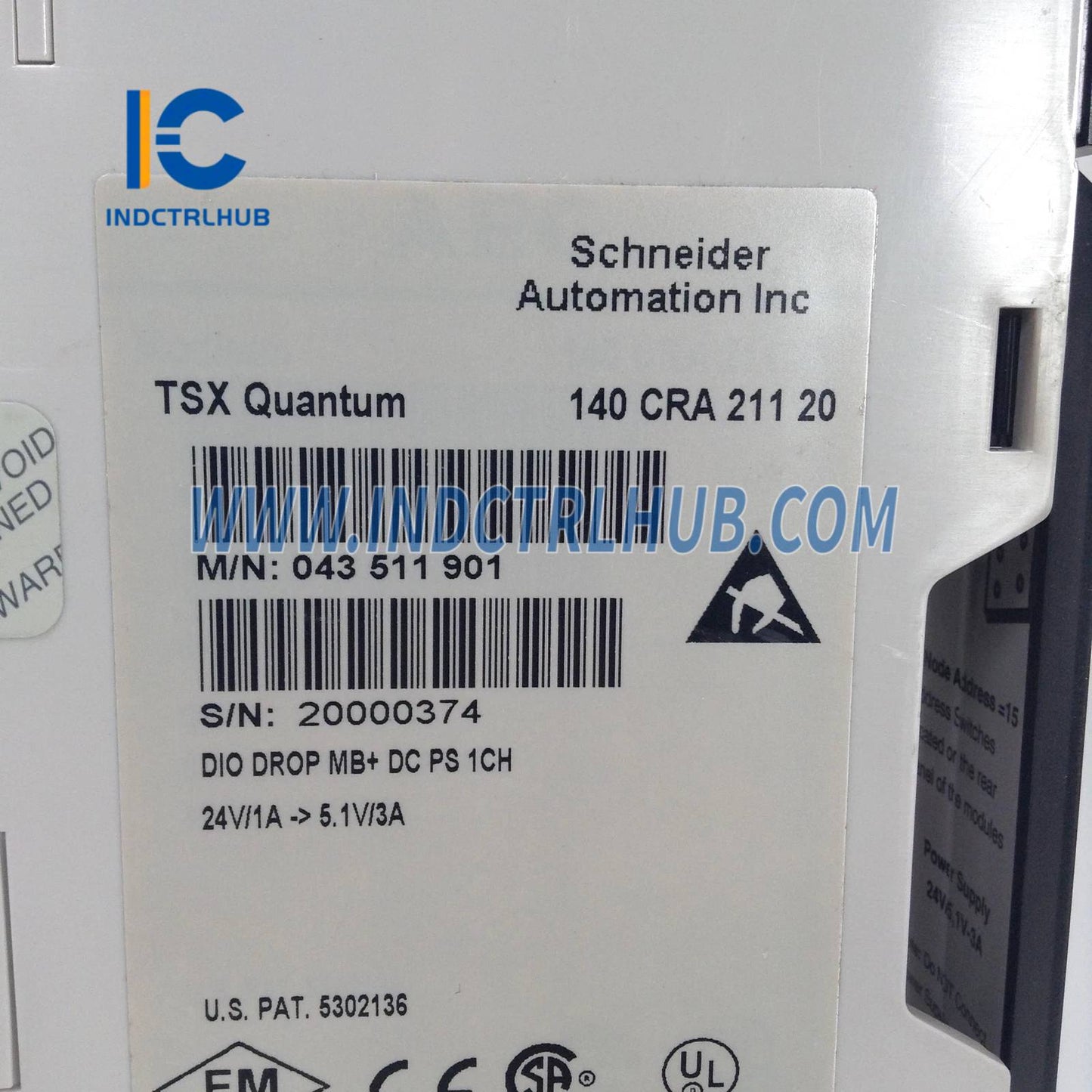 Schneider 140CRA21120 DIO Drop Interface Modicon Quantum