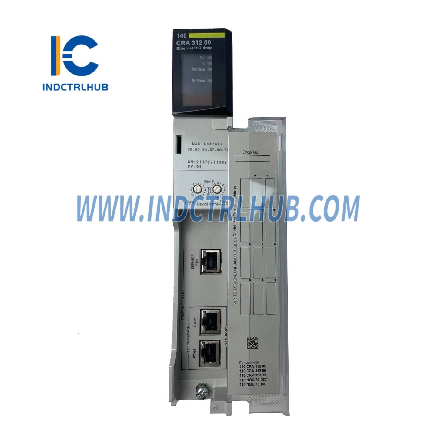 Schneider 140CRA31200C Quantum RIO Drop E/IP 1CH - Conformal Coated