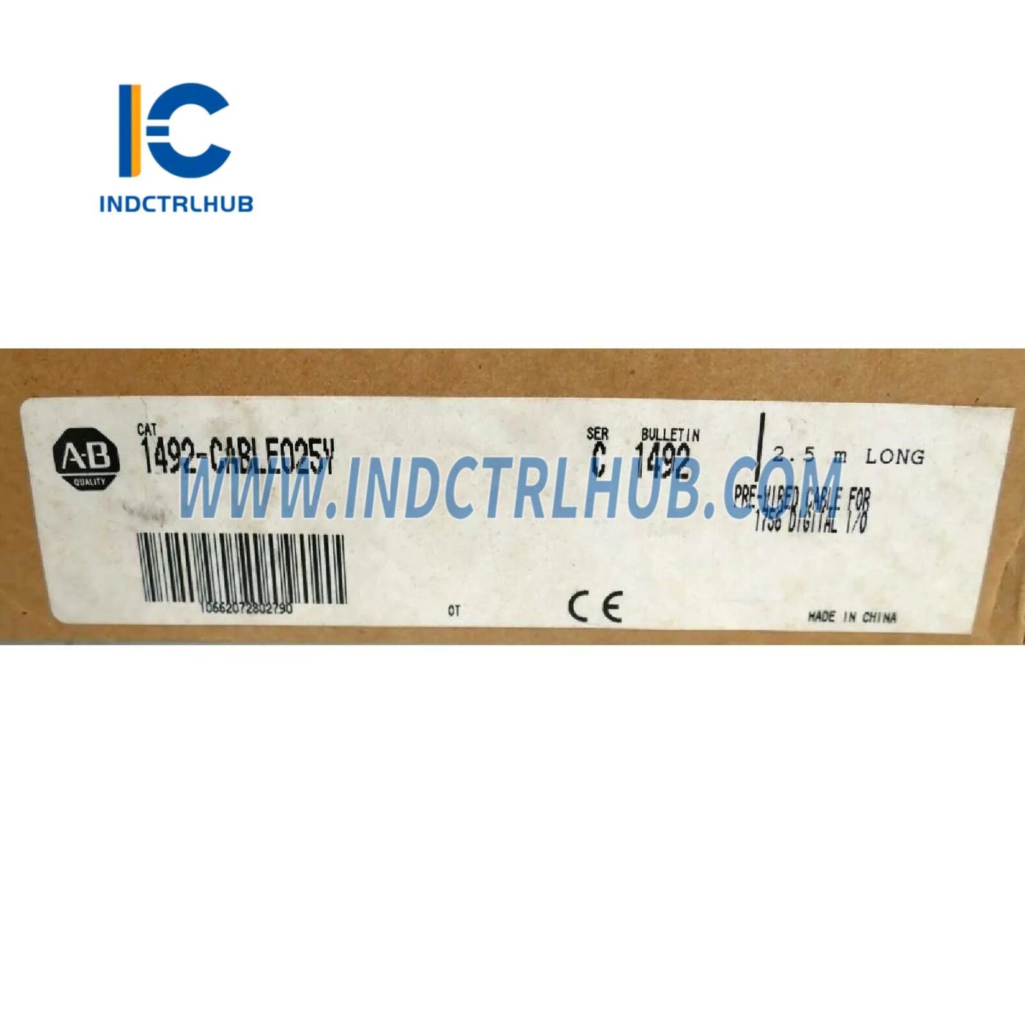 كابل رقمي موصل مسبقًا ALLEN BRADLEY 1492-CABLE-025Y