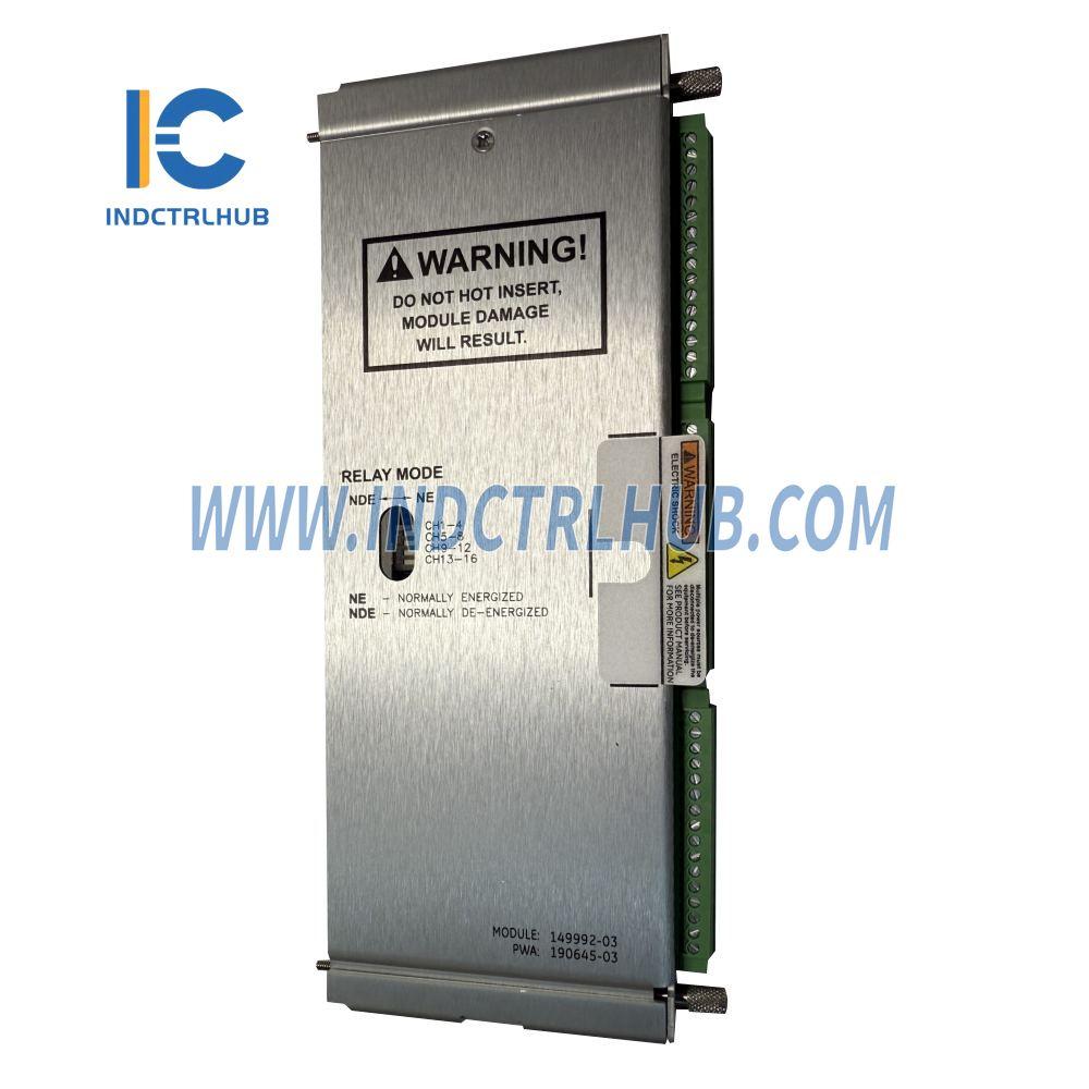 Bently Nevada 3500/33 149992-03 modul výstupu relé s nízkym prúdom