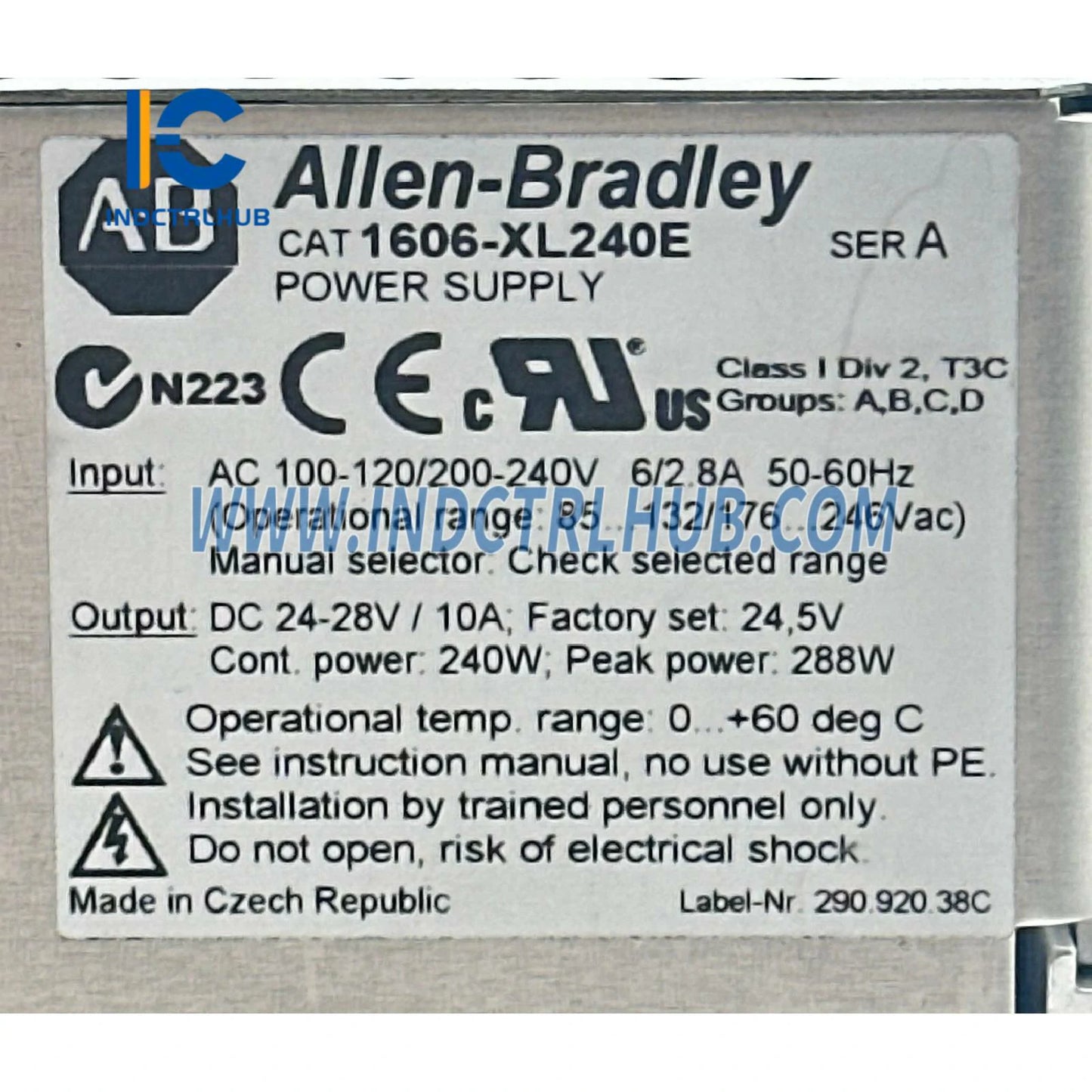 FUENTE DE ALIMENTACIÓN ALLEN BRADLEY 1606-XL240E XL 240 W