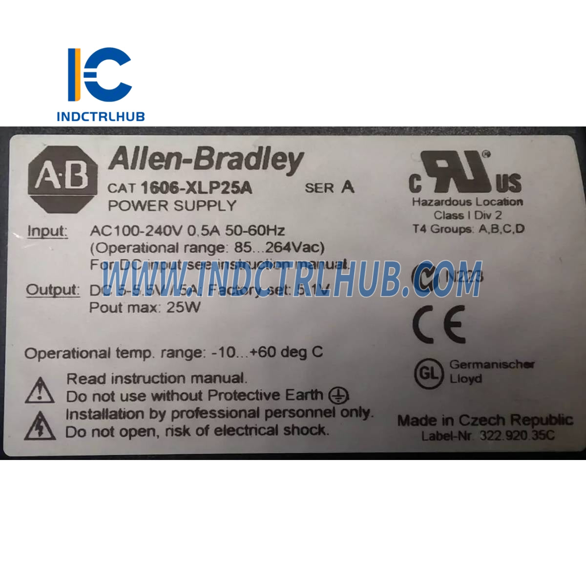 ALLEN BRADLEY 1606-XLP72E Quvvat manbai XLP 72 Vt
