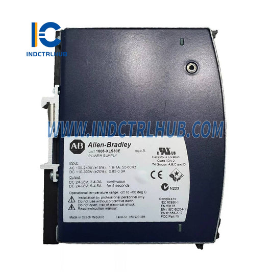 אלן ברדלי 1606-XLS80E ספק כוח רכבת DIN 80W, יציאת 24V DC