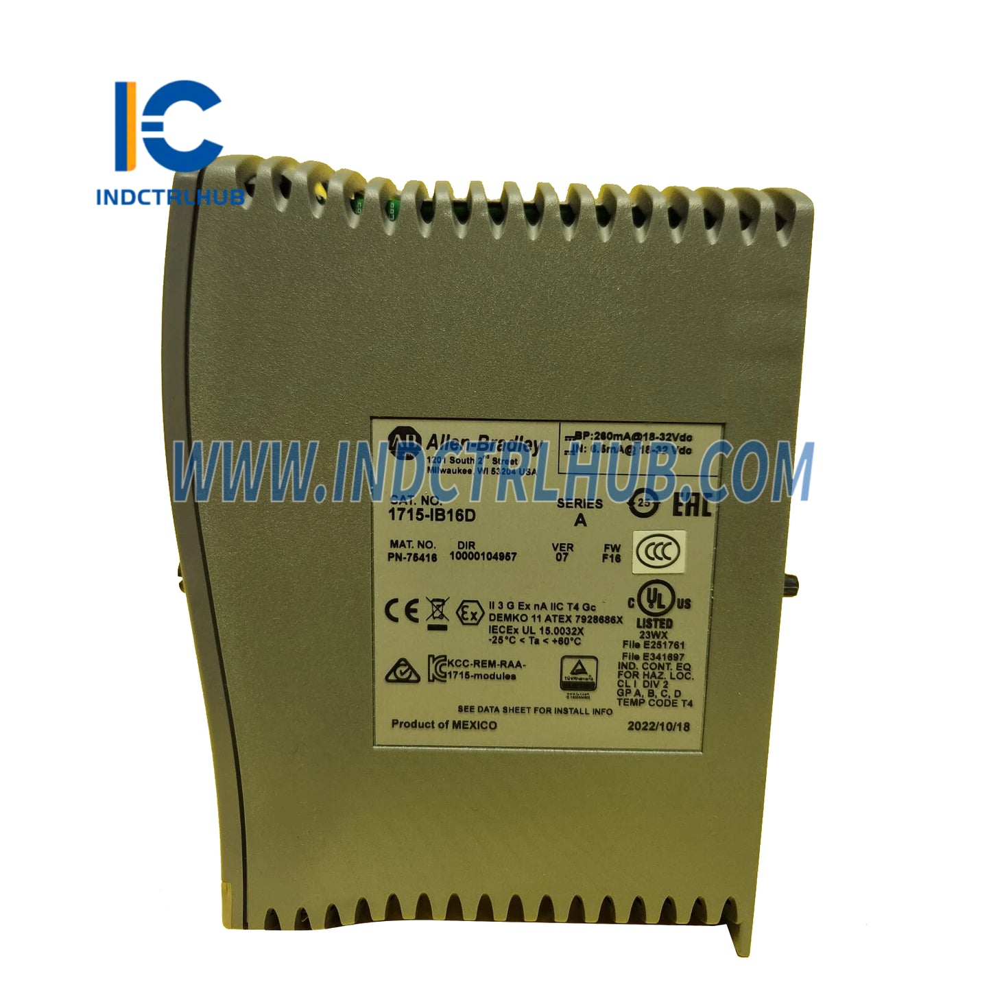 ALLEN BRADLEY 1715-IB16D/A 1715-IB16D Digital Input Module