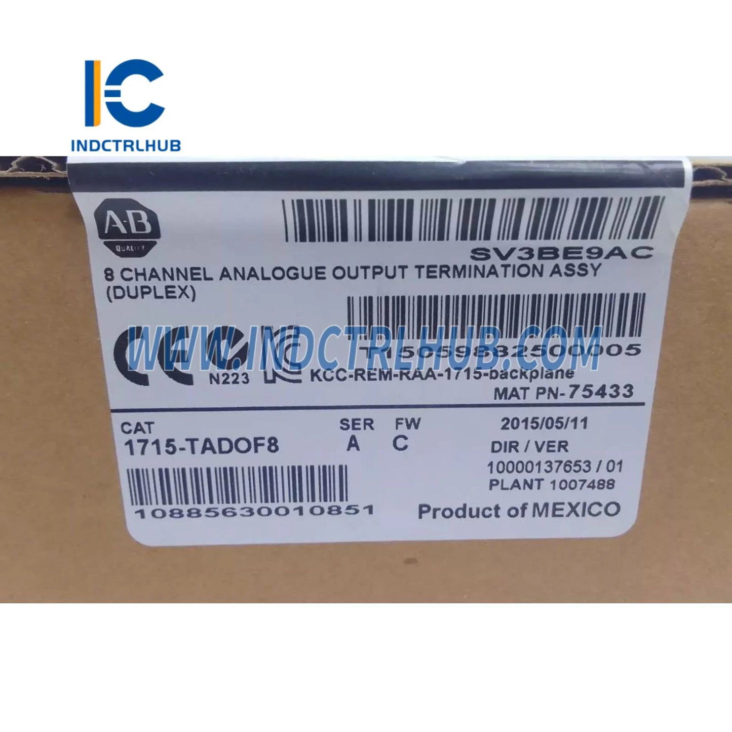 ALLEN BRADLEY 1715-TADOF 1715-OF8I Analoog Uitset Module