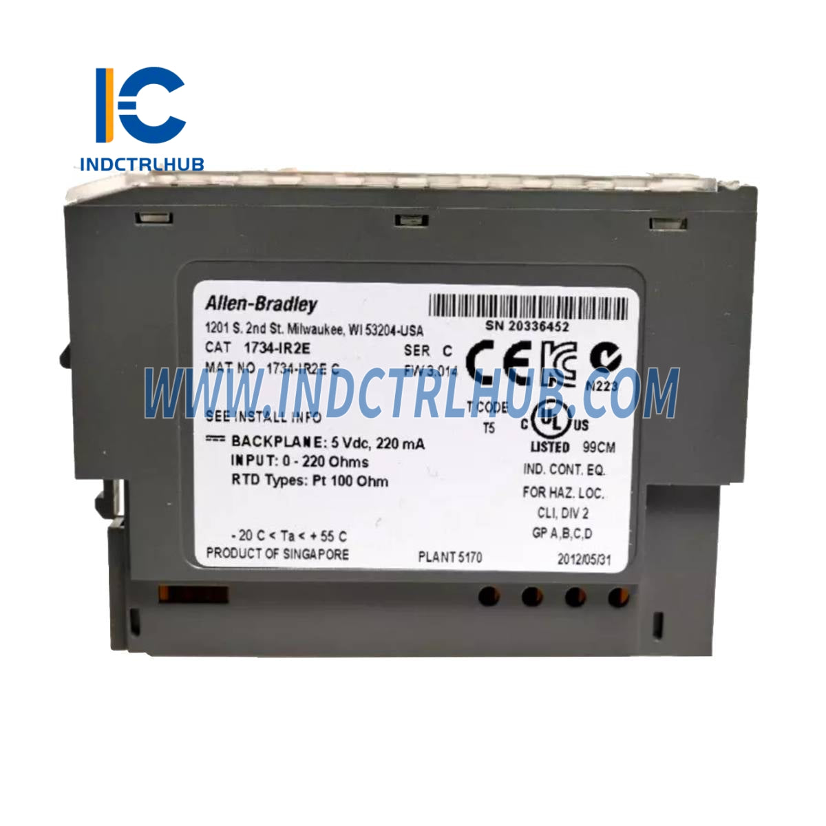 אלן ברדלי 1734-IR2E מודול גלאי טמפרטורת התנגדות נקודת I/O