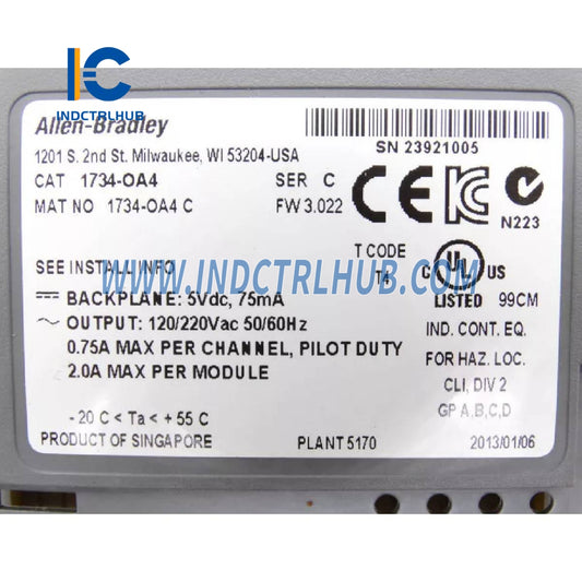 ALLEN BRADLEY 1734-OA4 POINT I/O 4-точков цифров изходен модул