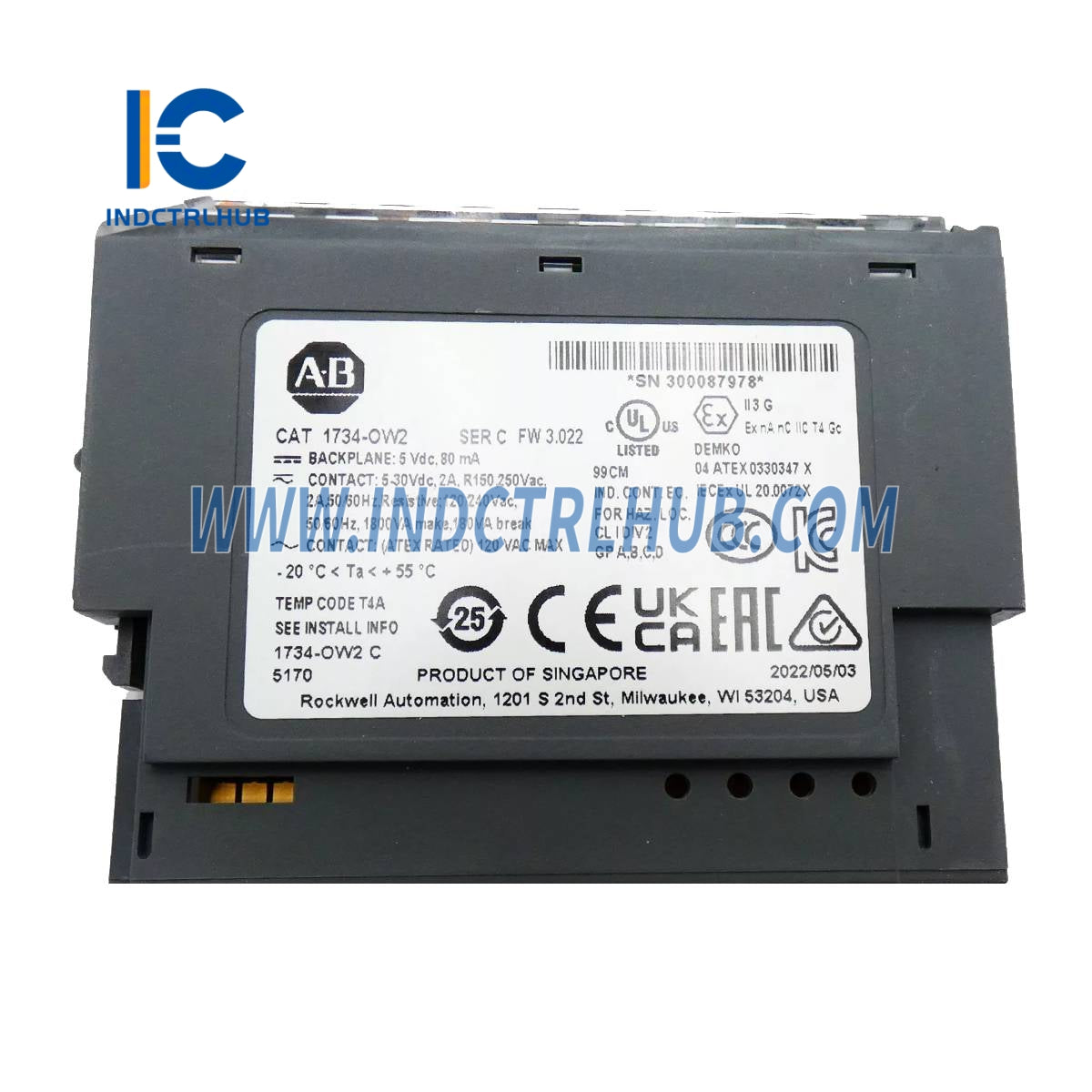 אלן ברדלי 1734-OW2 מודול פלט ממסר דו-ערוצי POINT I/O