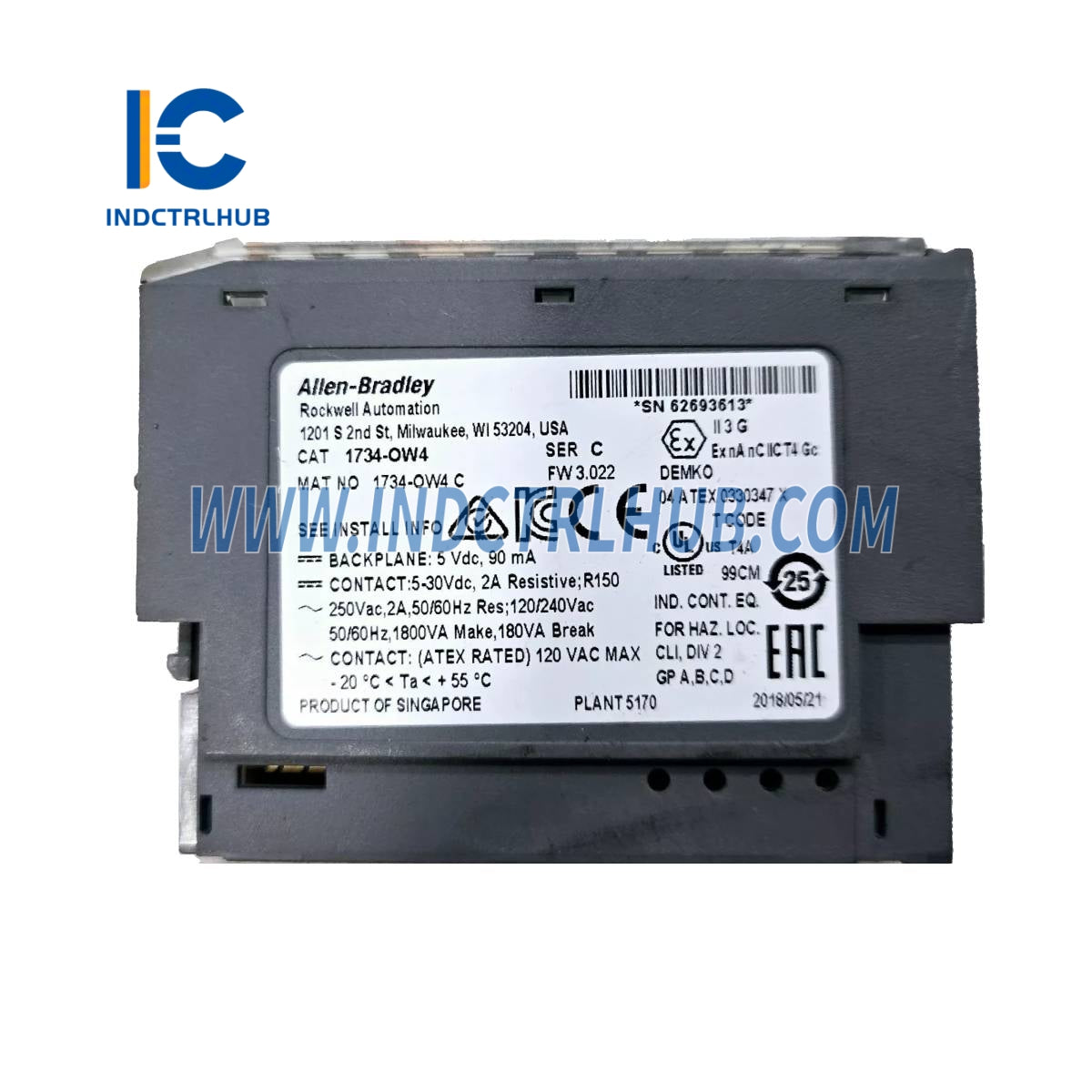 אלן ברדלי 1734-OW4 מודול פלט ממסר אלקטרומכני