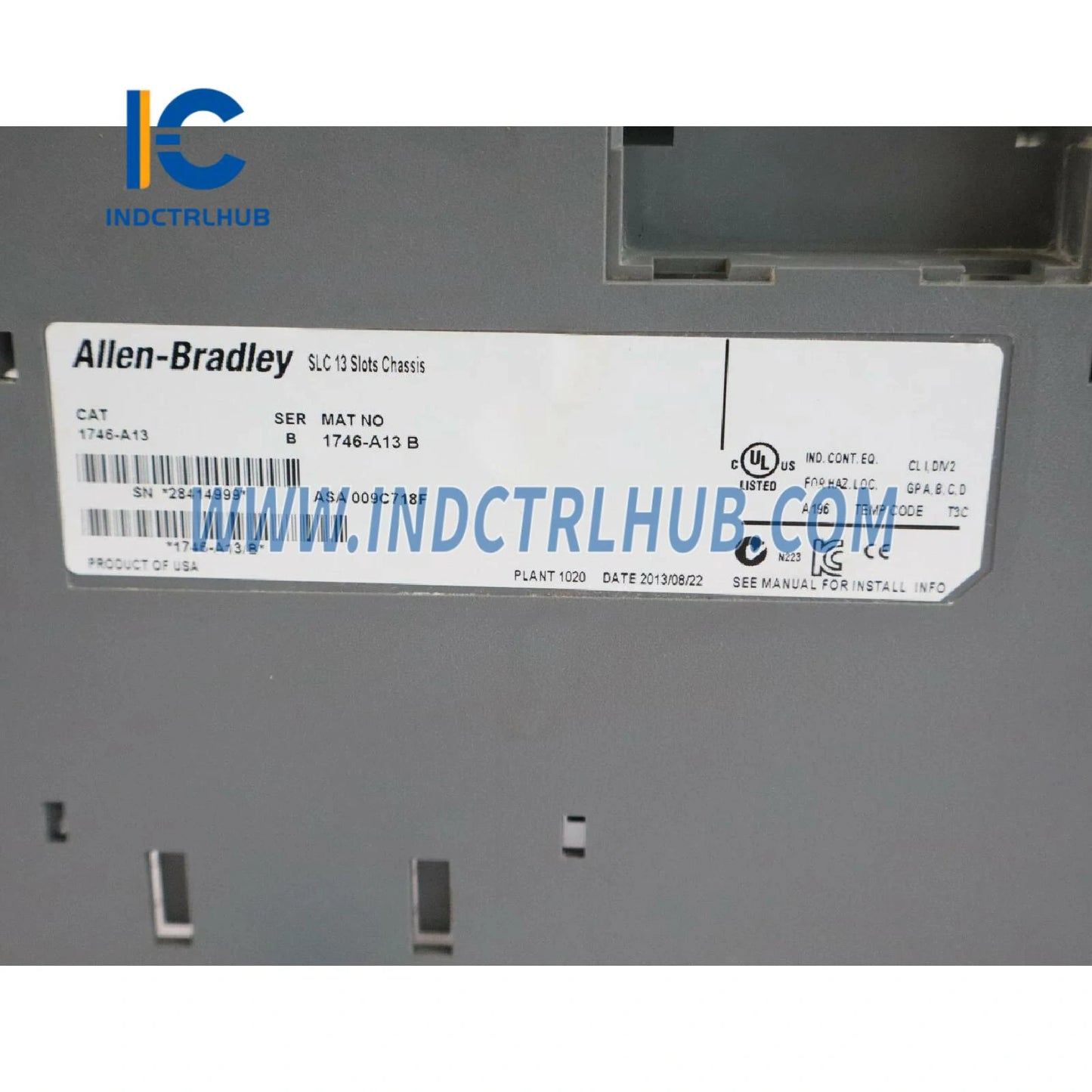 ALLEN BRADLEY 1746-A13/B SLC-chassis, Reeks B