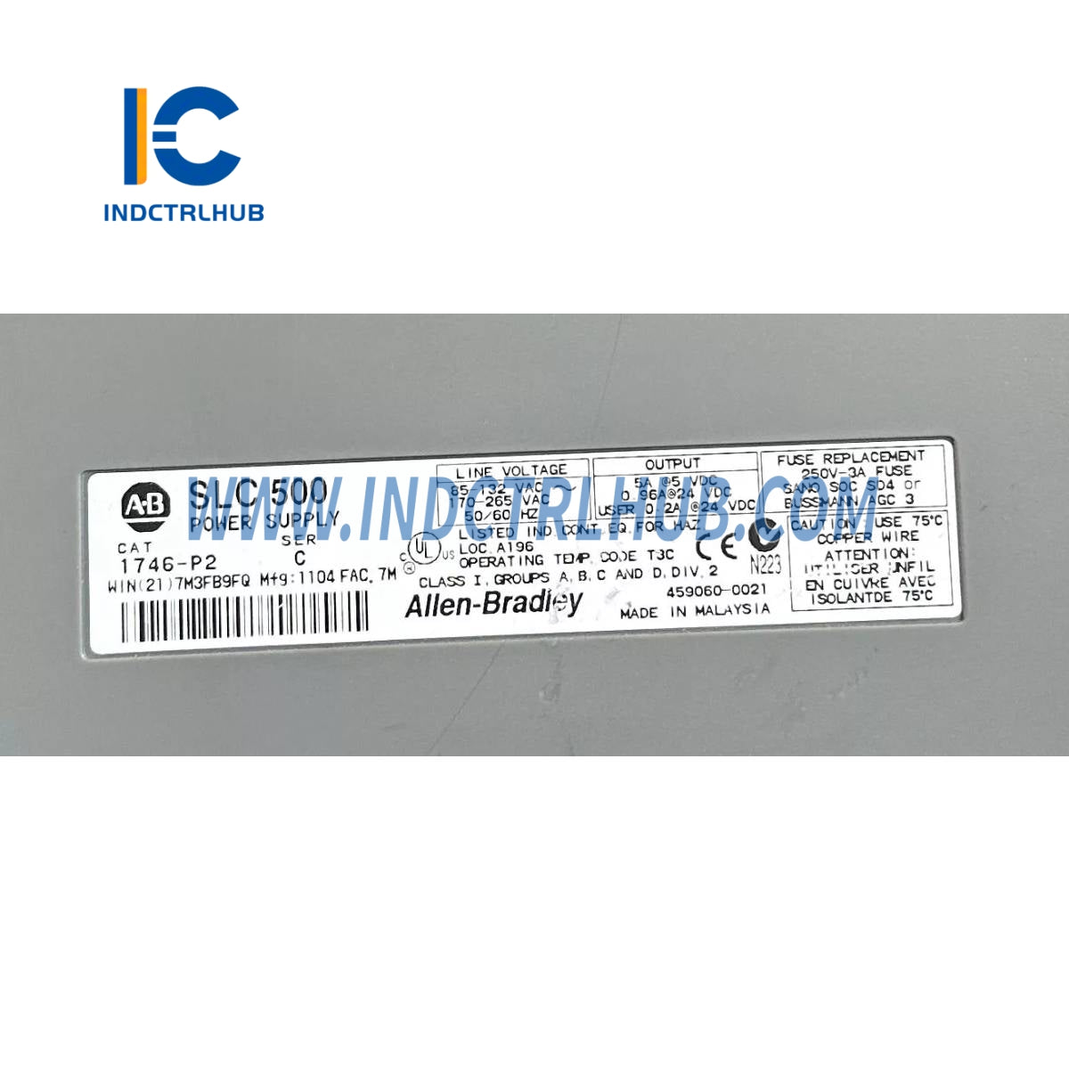 ALLEN BRADLEY 1746-A7/B שלדת SLC, סדרה B