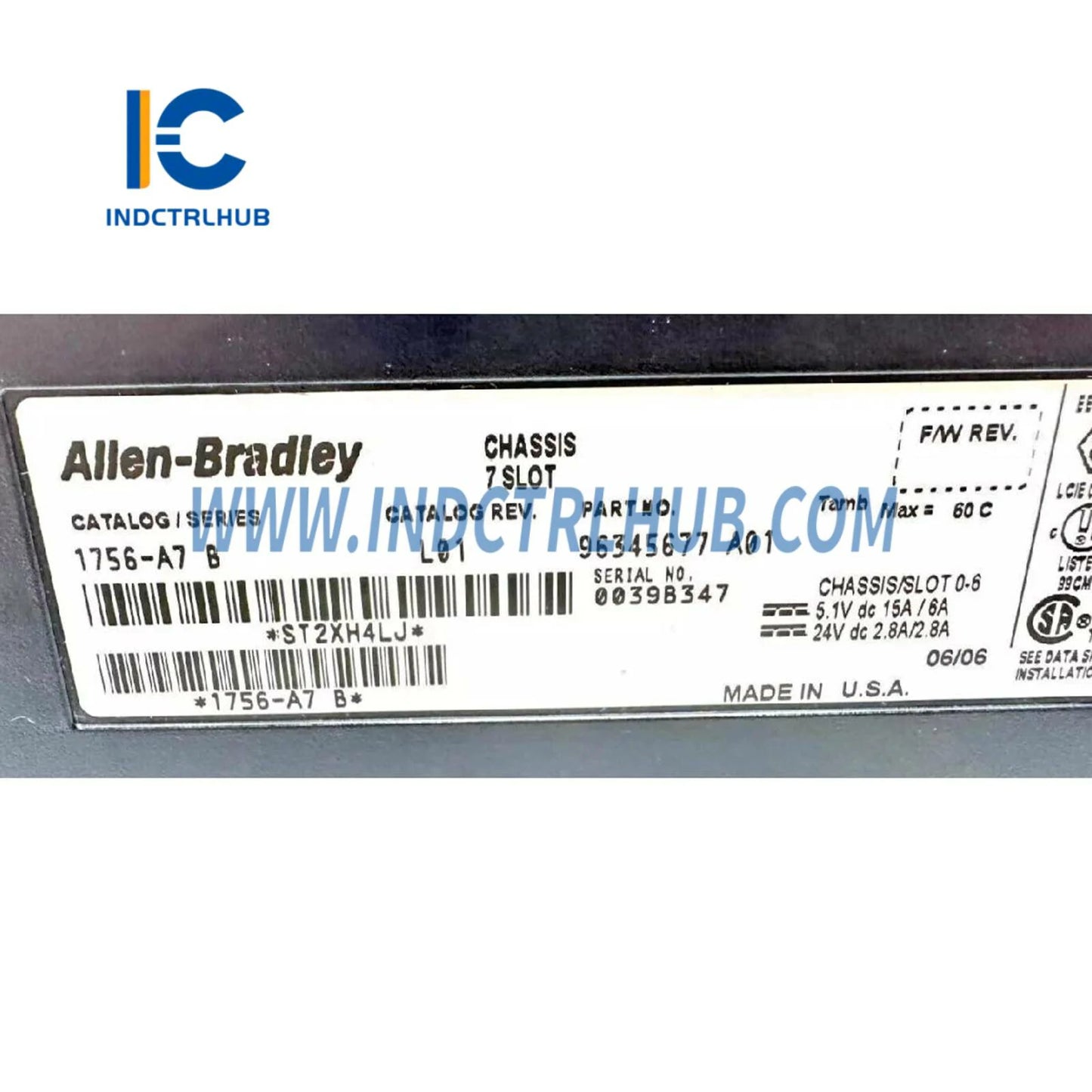 Allen-Bradley 1756-A7 ControlLogix 7 Slots Chassis