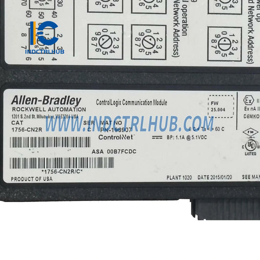 ALLEN BRADLEY 1756-CN2R/C ControlLogix Редундантен ControlNet Комуникационен Модул
