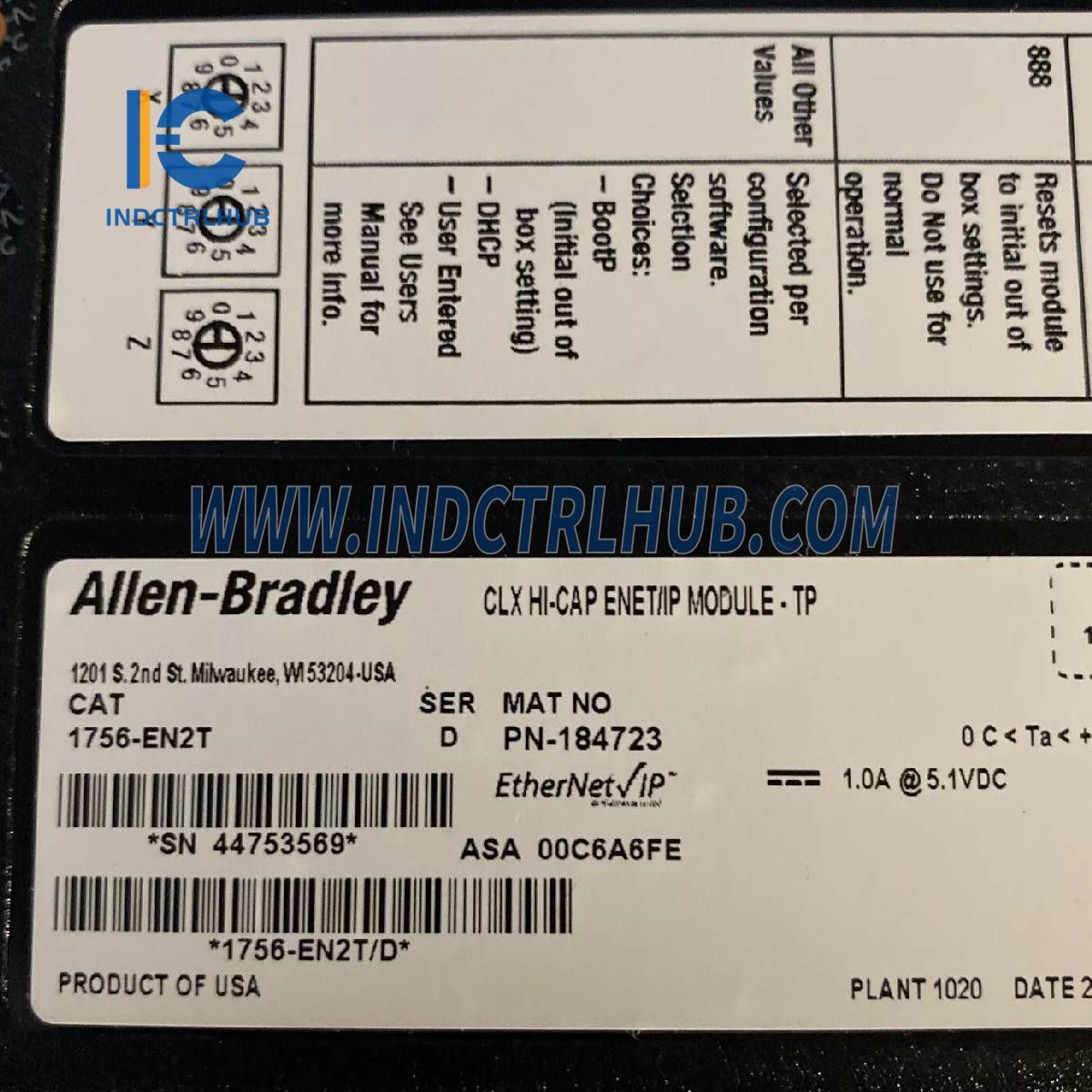 Allen-Bradley 1756-EN2T/D EtherNet/IP Modules