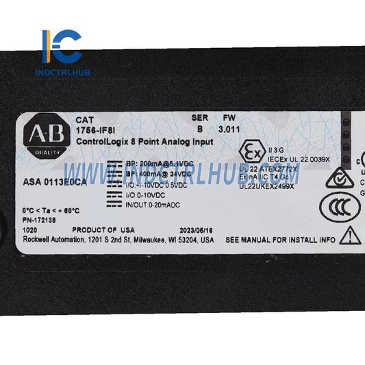 Allen-Bradley 1756-IF8I/A ControlLogix 8 Punt Analoog Invoer