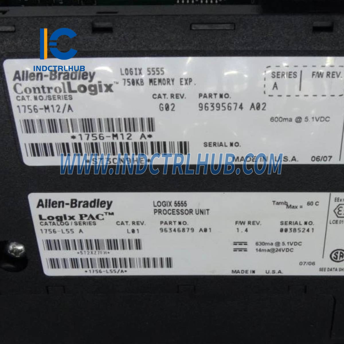 ALLEN BRADLEY 1756-L55 ControlLogix 5580 kontrolieris