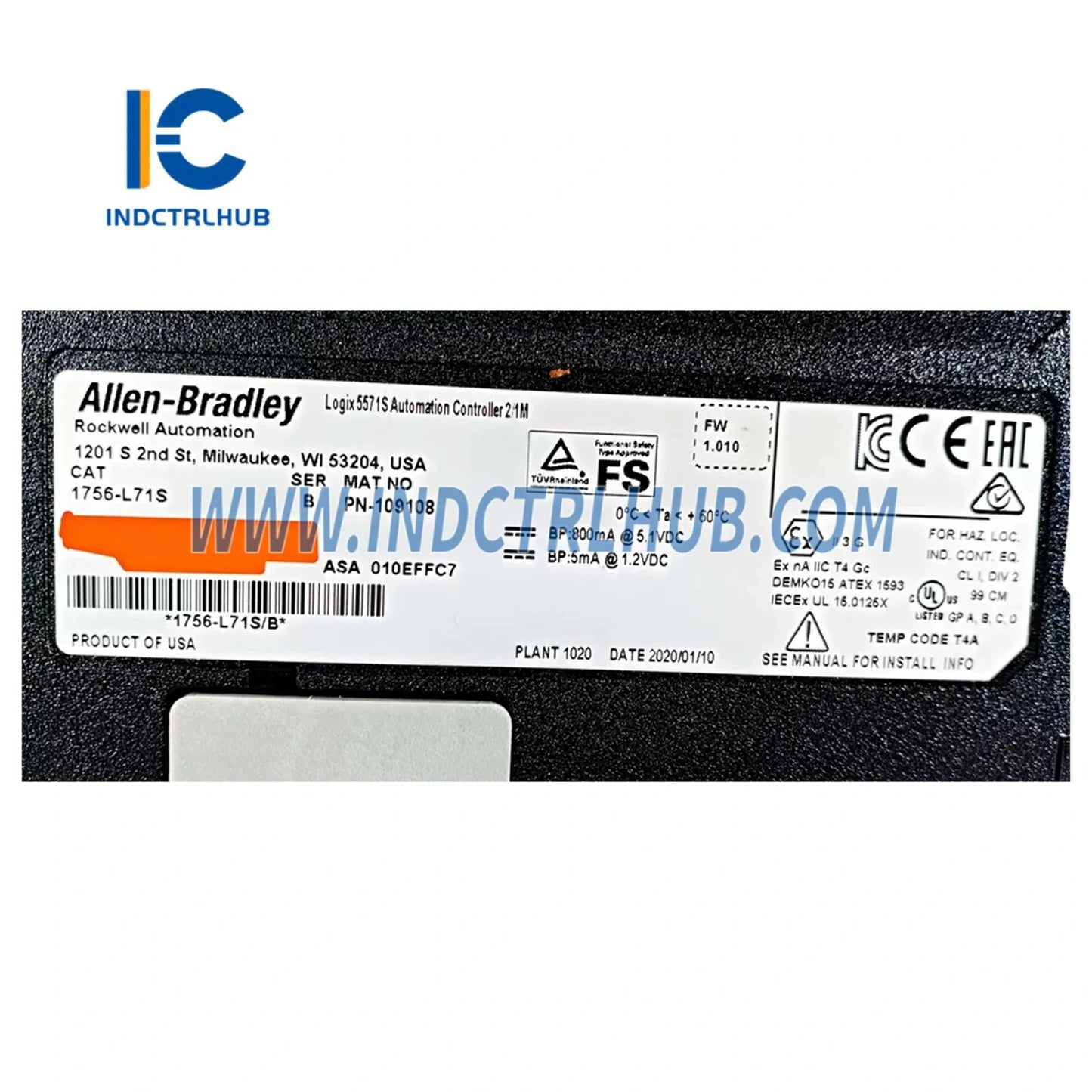 בקרי Allen-Bradley 1756-L71S GuardLogix 5570