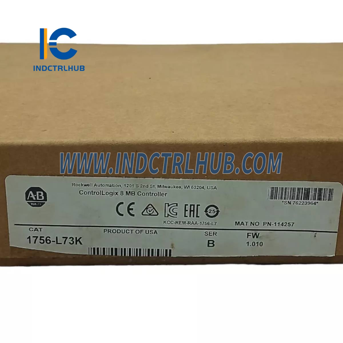 ALLEN BRADLEY 1756-L73K ControlLogix 5570 Seriyali Boshqaruvchi