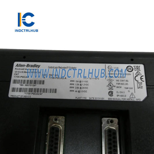 ALLEN BRADLEY 1756-PSCA2/A ControlLogix dubultā barošanas padeves šasijas adapteris