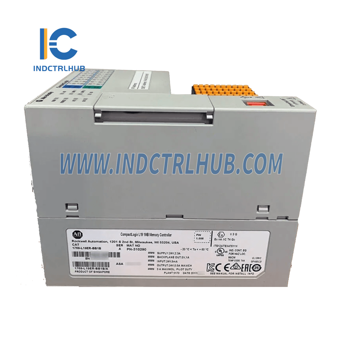 Allen-Bradley 1769-L19ER-BB1B CompactLogix L19 1MB Ctlr