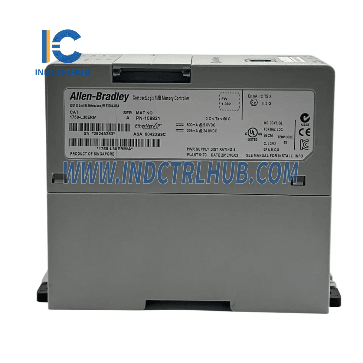 Allen-Bradley 1769-L30ERM CompactLogix 5370-L3 Processor 1MB