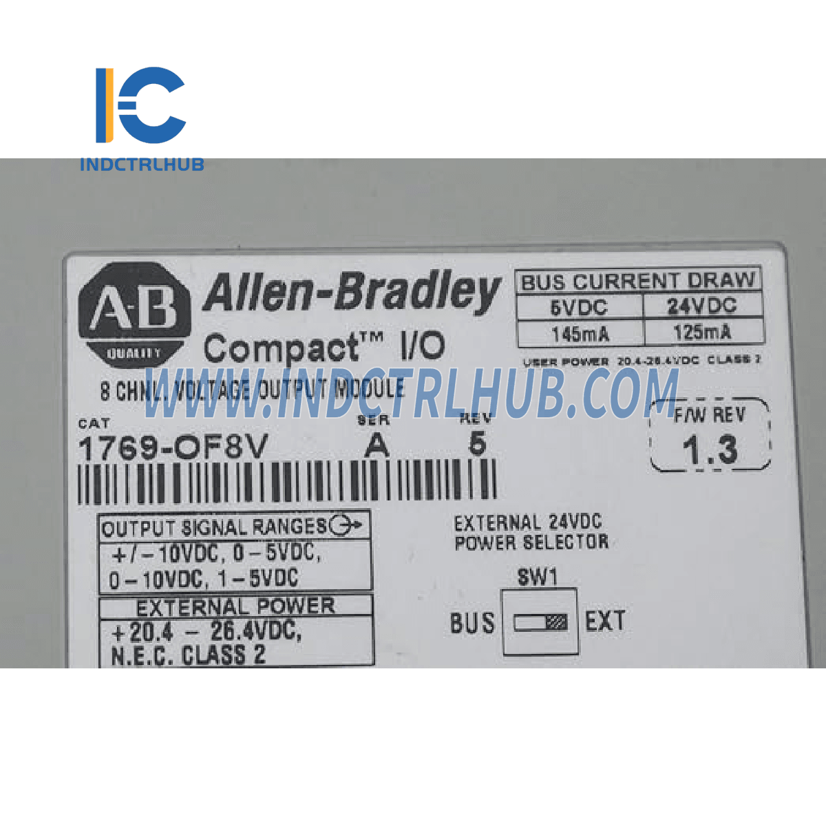 Allen-Bradley 1769-OF8V CompactLogix 8 Pt A/O Voltage Module