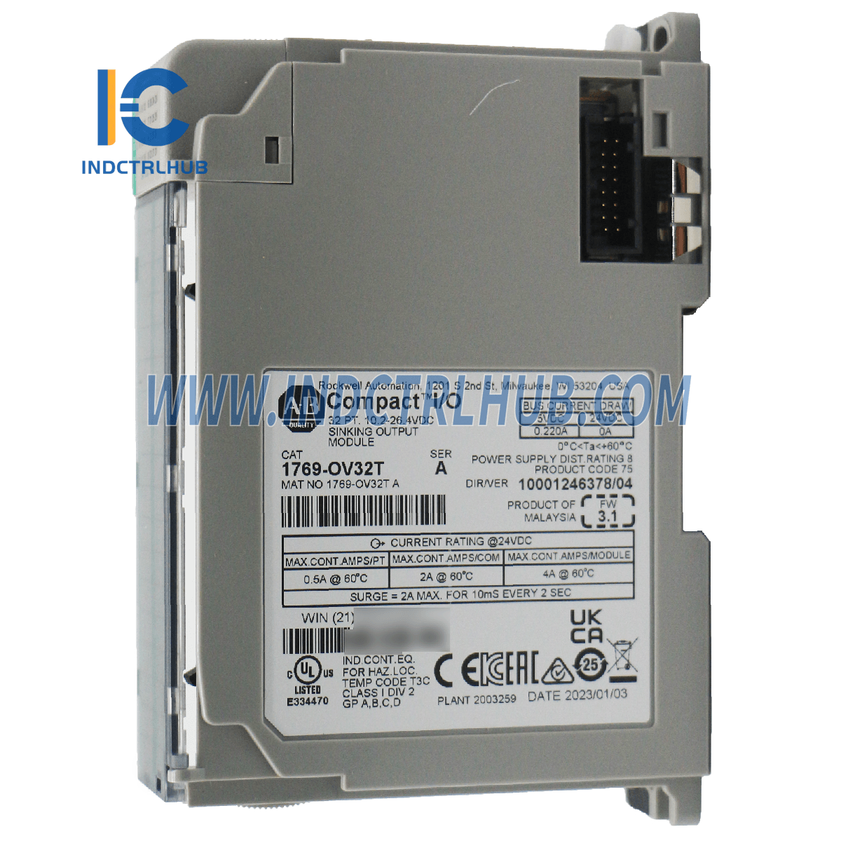 Allen-Bradley 1769-OV32T CompactLogix 32 Pt 24VDC Sink D/O Module