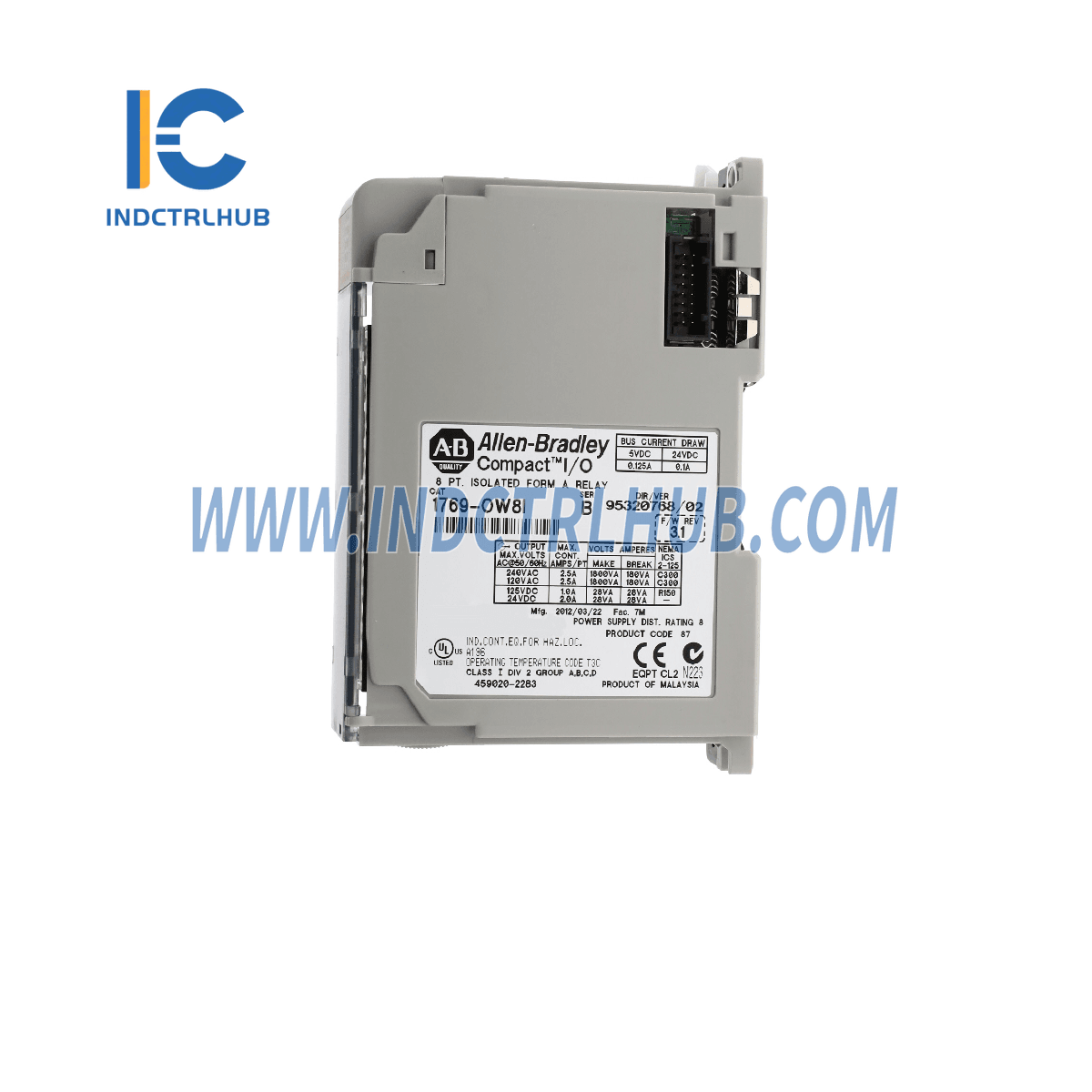 Allen-Bradley 1769-OW8I CompactLogix 8 punktu D/O releja izolācijas modulis