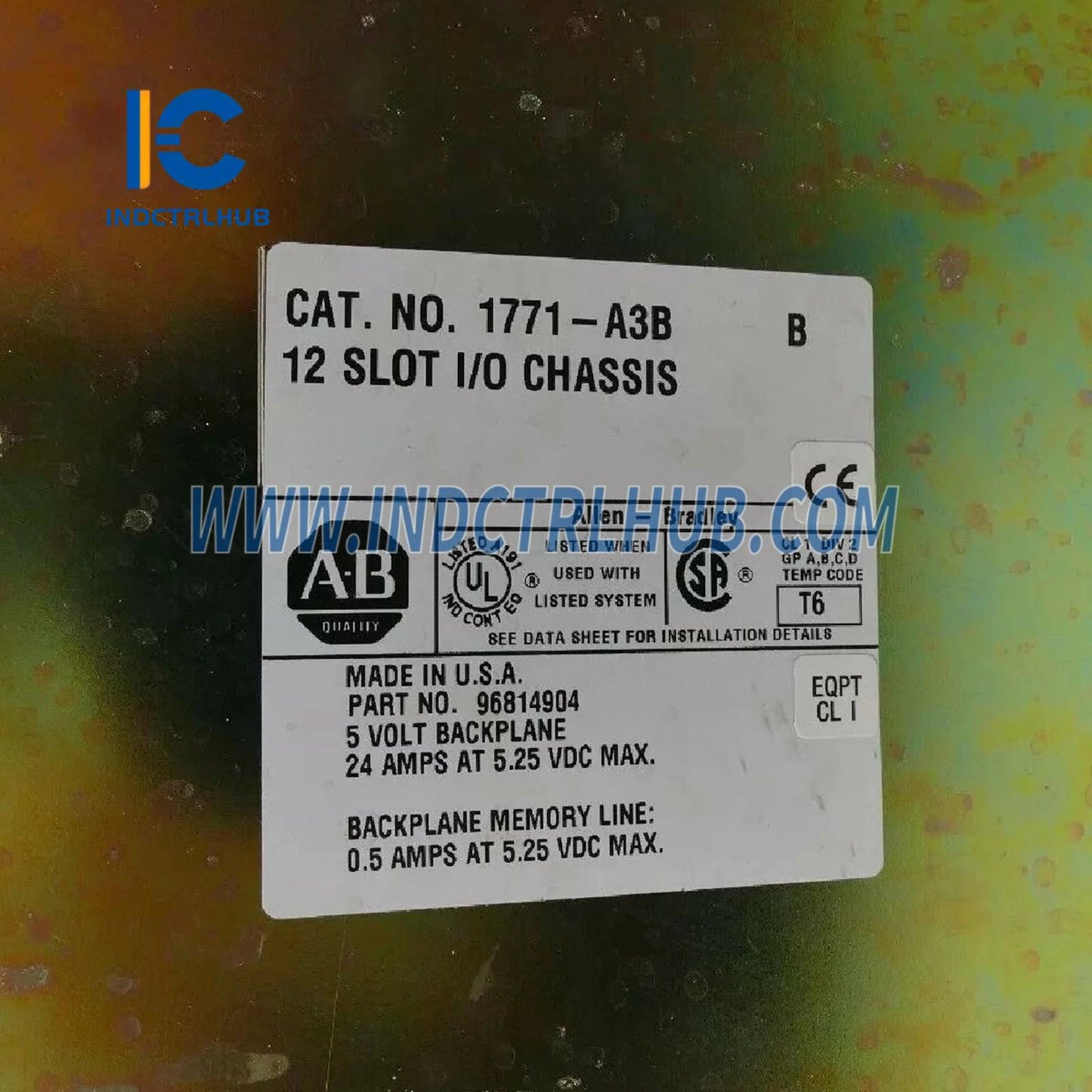 Allen-Bradley 1771-A3B In- en Uitset Chassis