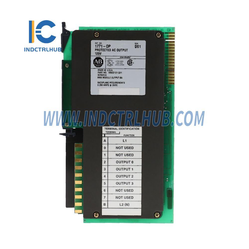 Allen-Bradley PLC5 1771-OP Қорғалған Ac Шығыс Модулі