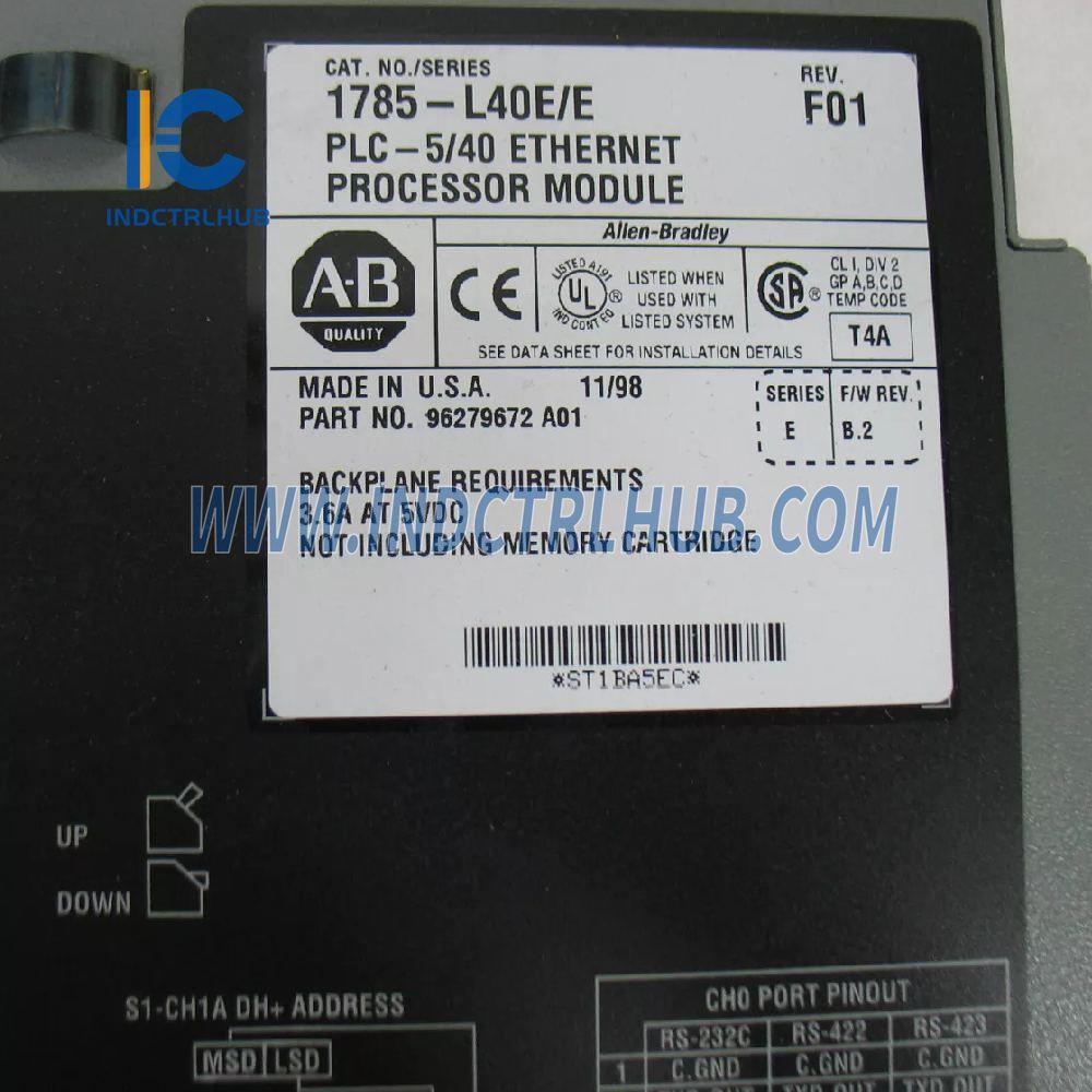 Allen-Bradley 1785-L40E Ethernet PLC-5 Programmable Controllers - Programmable Controllers