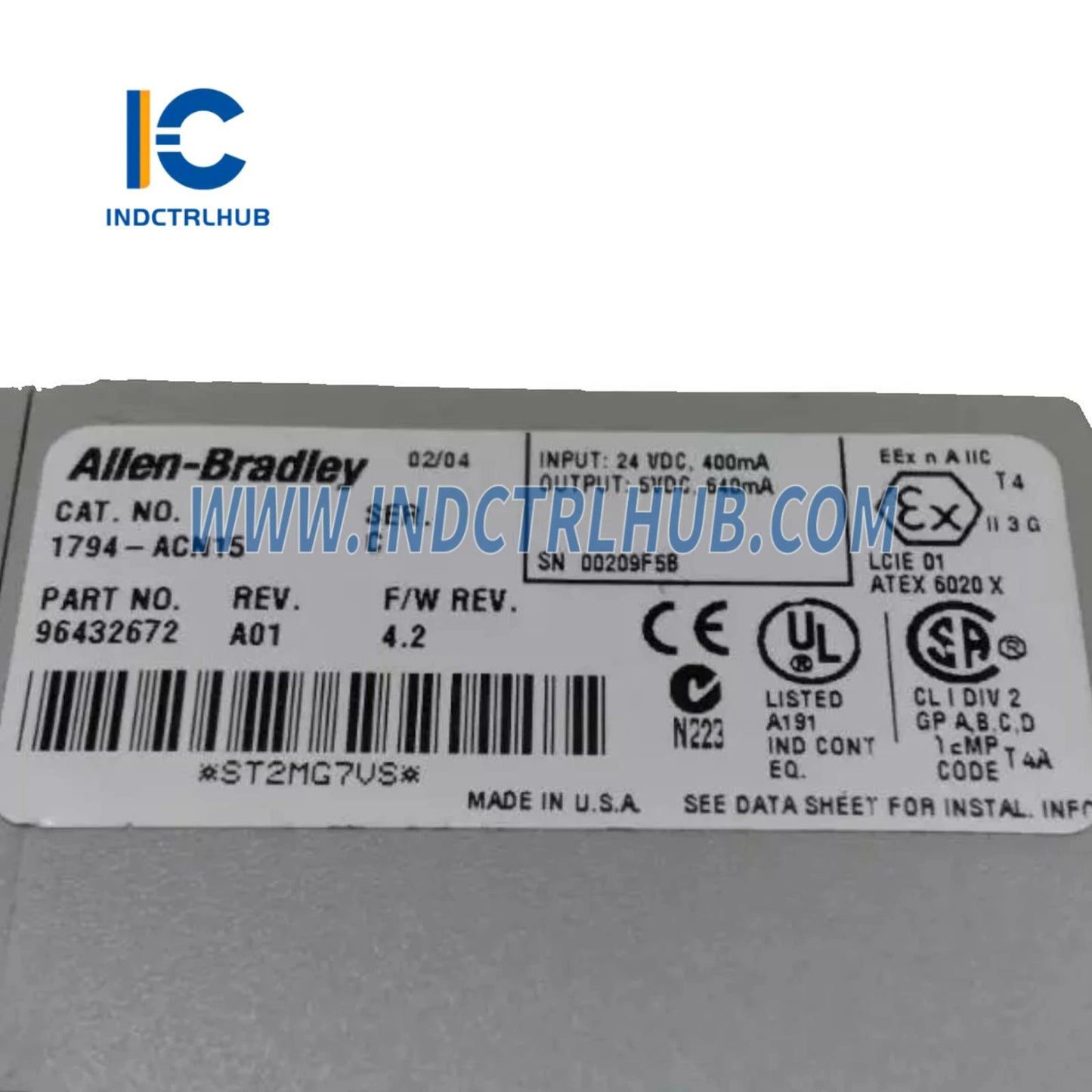 Allen-Bradley 1794-ACN15 FLEX I/O ControlNet Adapter