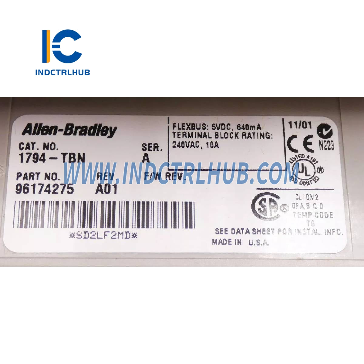 ALLEN BRADLEY 1794-TBN Flex Terminal Base