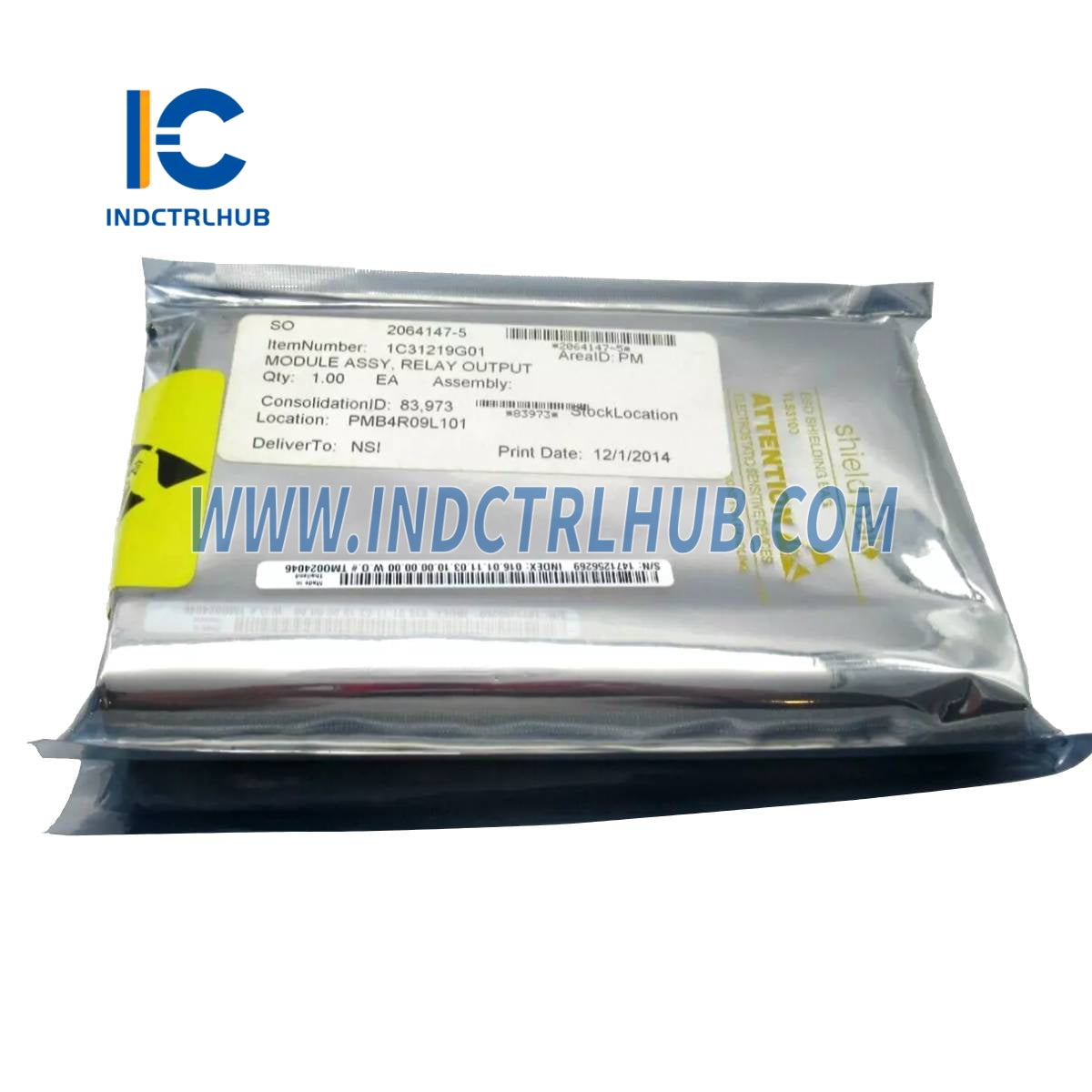 Emerson Ovation 1C31219G01 Módulo Base de Saída de Relé