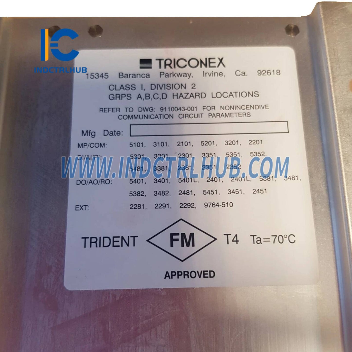 Triconex 2101 Uzoqdan Kengaytirish Moduli