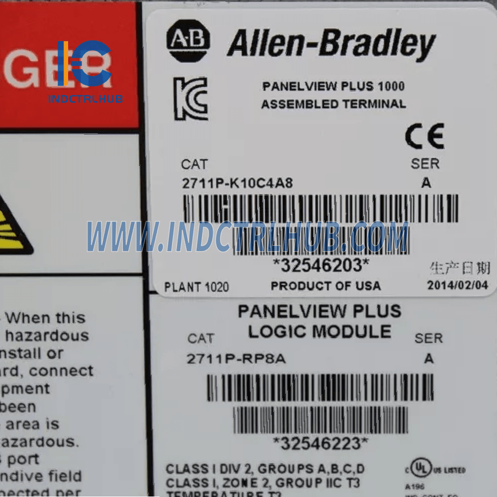 Allen-Bradley 2711P-K10C4A8 PanelView Plus Terminal - PanelView Plus Terminal