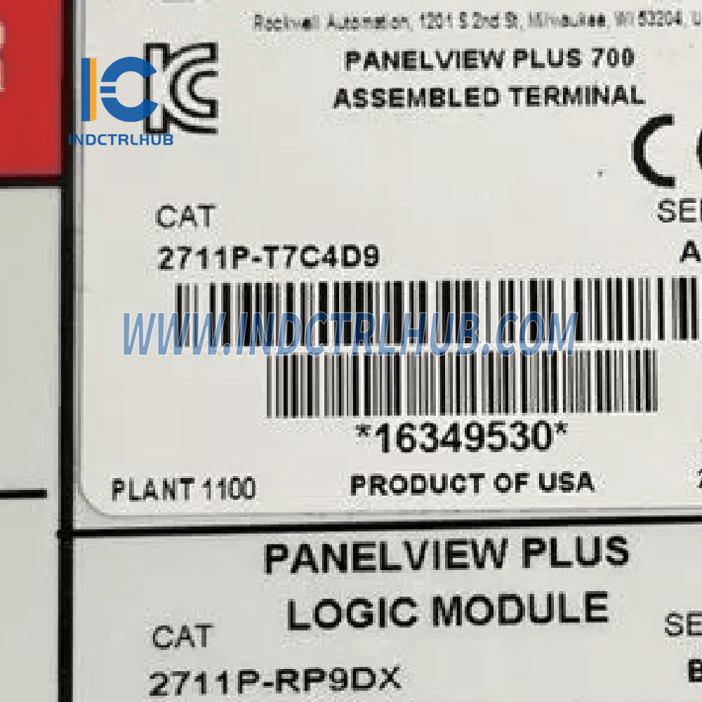Allen-Bradley 2711P-T7C4D9 PanelView Plus terminál